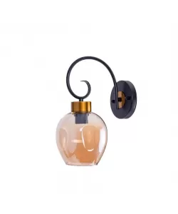 Aplica Clopot 1x E27 Negru Auriu