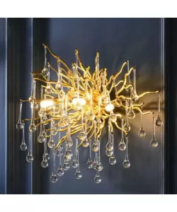 Aplica Cristal Brooks 3x G9 Auriu Aplica Cristal Brooks 3x G9 Auriu