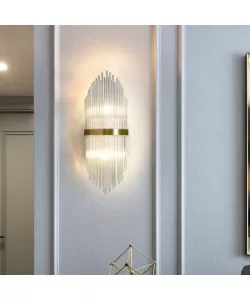 Aplica Cristal Ezequiel 2x E14 Auriu