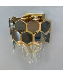 Aplica Cristal Raelynn 2x E14 Auriu