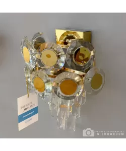 Aplica Cristal Raquelle 2x E14 Auriu