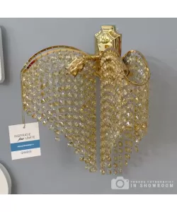 Aplica Cristal Rosaleen 2x E27 Auriu