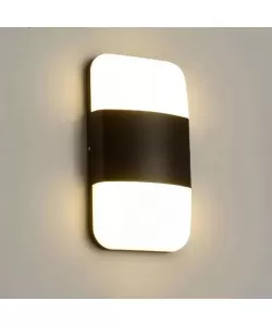 Aplica Exterior Geni, 12W, Negru, 3000K