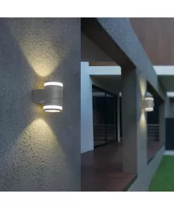 Aplica Exterior Moli, 10W, Gri, 3000K