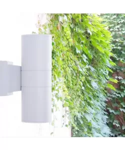 Aplica Exterior Valeria, 2*GU10, Alb, Metal si Sticla Aplica Exterior Valeria, 2*GU10, Alb, Metal si Sticla