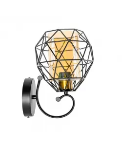 Aplica Harlem, 1*E27, Metal, Negru