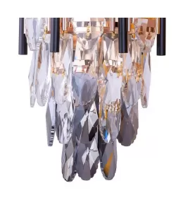 Aplica Cristal Helga 2x E27 Auriu Negru