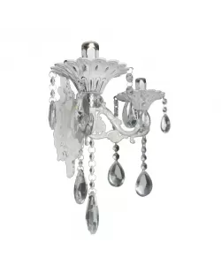 Aplica Israel 2x E14 Alb Argintiu