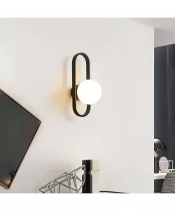 Aplica Juliet 1x E14 Alb Negru Aplica Juliet 1x E14 Alb Negru