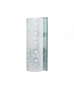 Aplica Larisa, 1*E27, Alb, Metal si Sticla