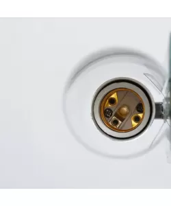 Aplica Larisa, 1*E27, Alb, Metal si Sticla