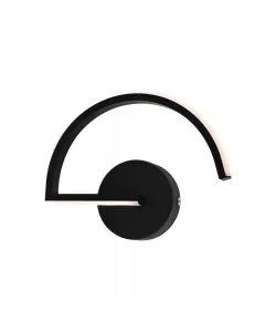 Aplica LED Agafia 48W, Silicon si Metal, Negru