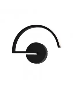 Aplica LED Agafia 48W, Silicon si Metal, Negru