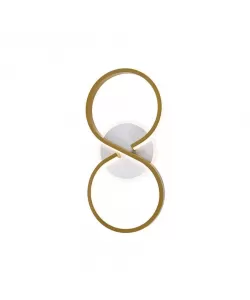 Aplica LED Akilina 48W, Acril si Metal, Alb si Auriu