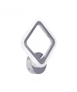 Aplica LED Angeni, 24W, Crom, Lumina Rece/Calda/Neutra