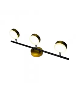 Aplica LED de Baie Moshe 12W Auriu Negru