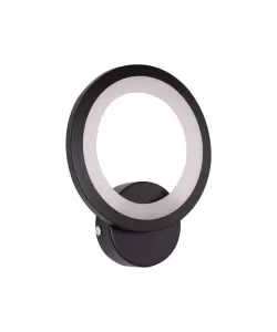 Aplica LED Cerc 15W Alb Negru