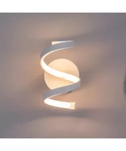 Aplica LED Ceren 24W, Silicon si Metal, Alb