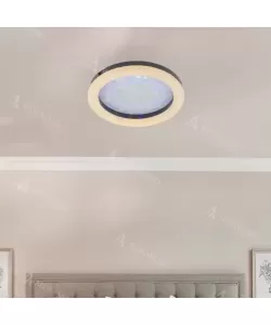 Aplica LED Cobold, 16W, Metal, Alb si Negru