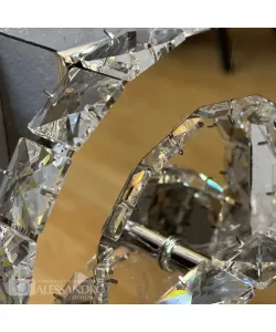 Aplica LED Cristal Jefferson 32W Argintiu