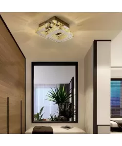 Lustra LED Cristal Jeremiah 32W Argintiu