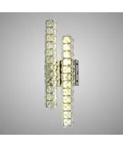 Aplica LED Cristal Oksana 20W, Argintiu