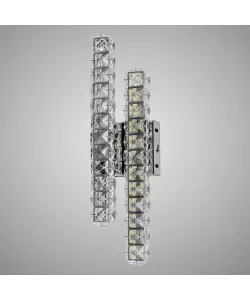 Aplica LED Cristal Oksana 20W, Argintiu