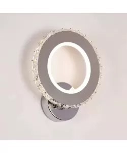 Aplica LED Cristal Samy 34W Argintiu