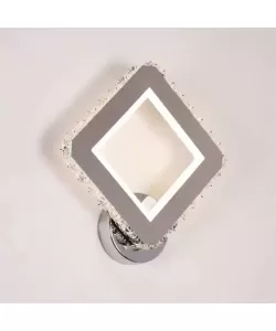 Aplica LED Cristal Santana 34W Argintiu