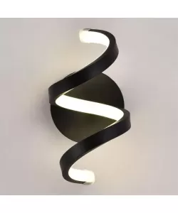 Aplica LED Cygdem 24W, Silicon si Metal, Negru