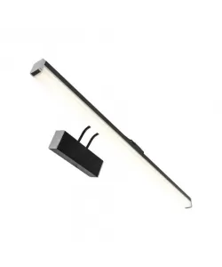 Aplica LED de Baie Caja, 20W, Metal, Negru si Crom