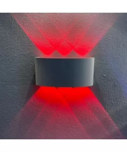 Aplica LED de Exterior Beno, 6W, RGB, Metal, Alb