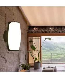 Aplica LED de Exterior Casian 20W Alb Negru