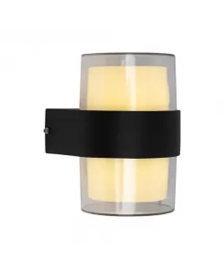 Aplica LED de Exterior Enia, 12W, Negru, 3000K, Fantas Aplica LED de Exterior Enia, 12W, Negru, 3000K, Fantas