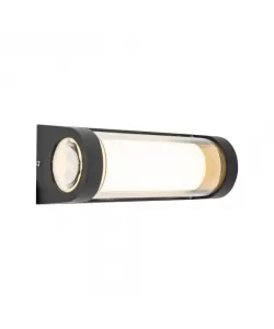 Aplica LED de Exterior Han, 12W, Metal, Negru