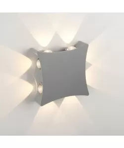 Aplica LED de Exterior Hojo, 8W, Metal, Alb