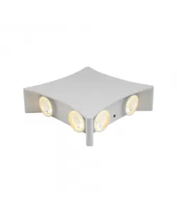 Aplica LED de Exterior Hojo, 8W, Metal, Alb