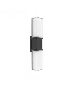 Aplica LED de Exterior Liliane, 10W, Metal, Negru