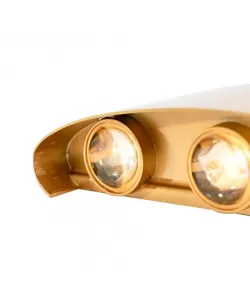 Aplica LED de Exterior Senseni, 6W, Metal, Auriu