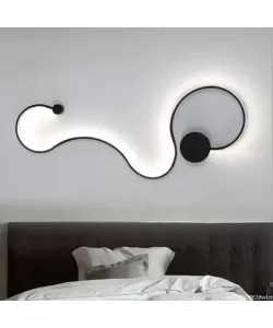 Aplica LED Delilah 38W Alb Negru