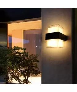 Aplica LED Exterior, 10W, Negru, 3000K