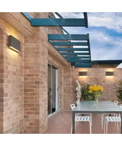 Aplica LED Exterior Rena, 6W, Negru, 3000K