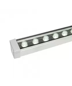 Proiector Liniar LED Exterior RGB Alethea 24W Argintiu Proiector Liniar LED Exterior RGB Alethea 24W Argintiu