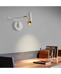 Aplica LED Francisco 5W Alb Auriu