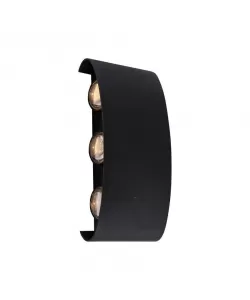 Aplica LED Gina Exterior, 6W, Negru, 3000K