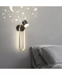 Aplica LED Hayden 20W Negru Auriu