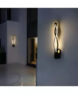 Aplica LED Johari, 34W, Negru, Lumina Rece/Calda/Neutra