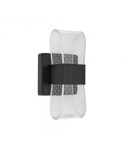 Aplica LED Leporis, 14W, Lumina Rece/Calda/Neutra, Metal, Negru