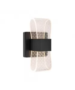 Aplica LED Leporis, 14W, Lumina Rece/Calda/Neutra, Metal, Negru