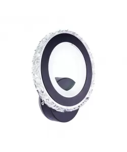 Aplica LED 15W Malina, Negru cu Crom, Acril si Cristal, Lumina Rece/Calda/Neutra Aplica LED 15W Malina, Negru cu Crom, Acril si Cristal, Lumina Rece/Calda/Neutra